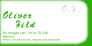 oliver hild business card